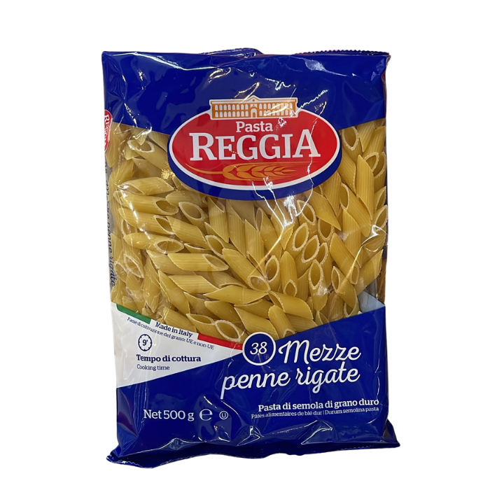 Pasta Reggia Mezze Penne Rigate n°38 500g