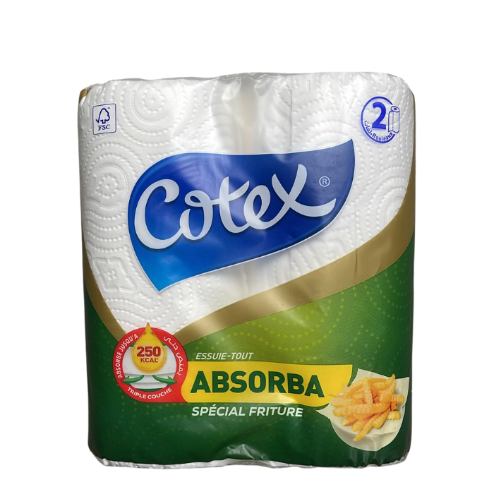 Cotex Absorba Essuie-Tout Spécial Friture (2 rouleaux)