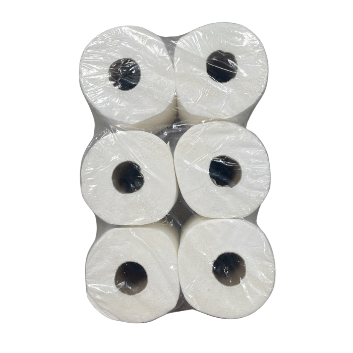 Papier Toilette Blanc (6 rouleaux)