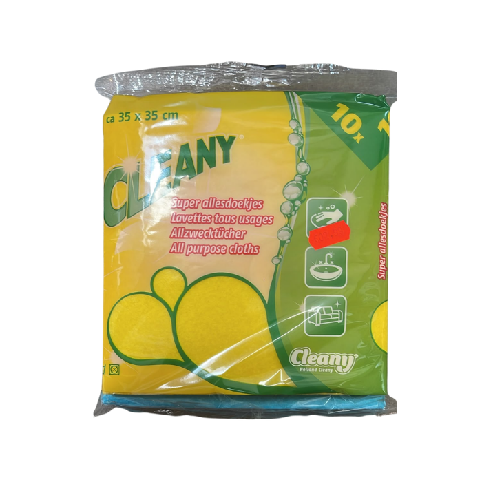 Cleany Lavettes Tous Usages (lot de 10)