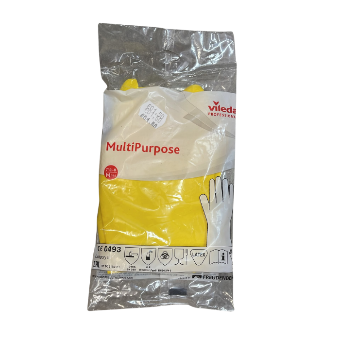 Vileda Professional MultiPurpose Gants de Ménage Jaune (Taille M)