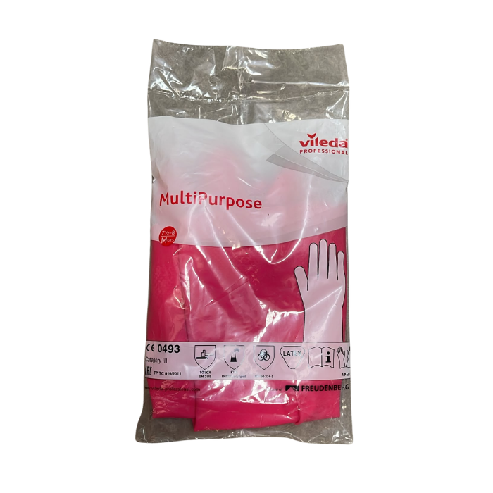 Vileda Professional MultiPurpose Gants de Ménage Rose (Taille M)