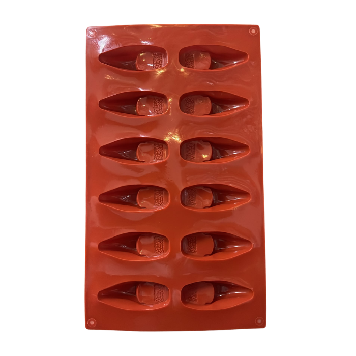Moule en Silicone 12 Empreintes Quenelles