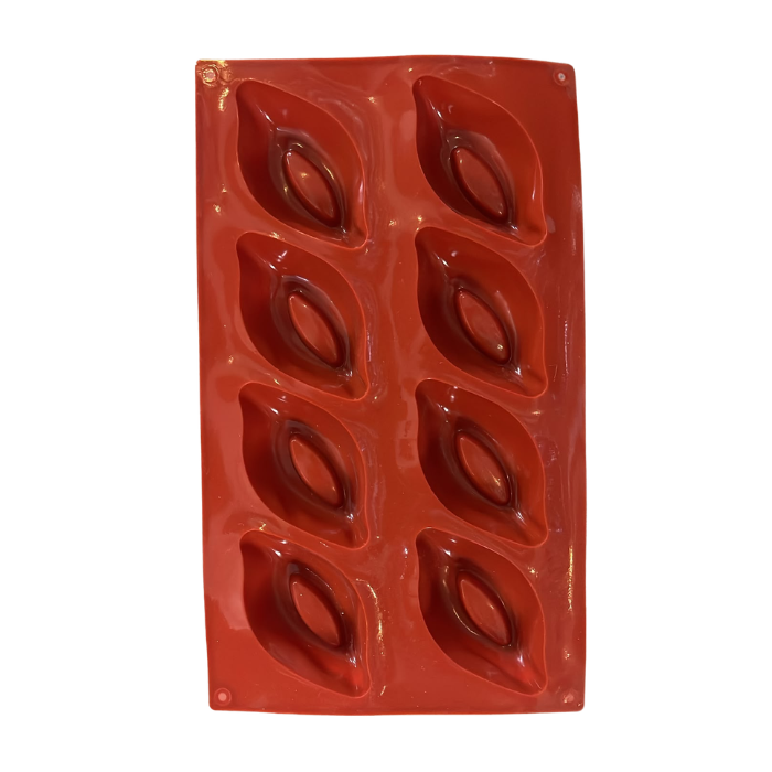 Moule en Silicone 8 Empreintes Feuille