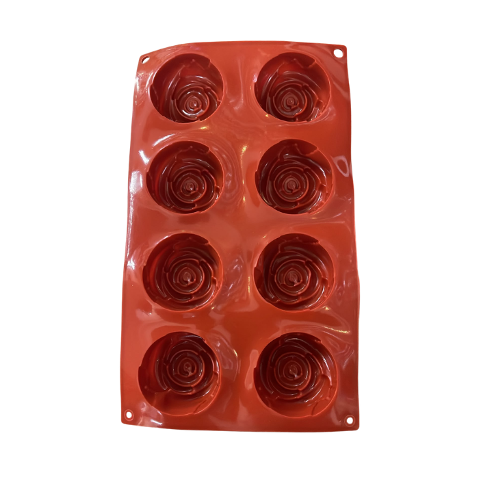 Moule en Silicone 8 Empreintes Rose