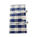 Sac Cabas Tissé Damier Bleu & Blanc BOP France 50x45cm