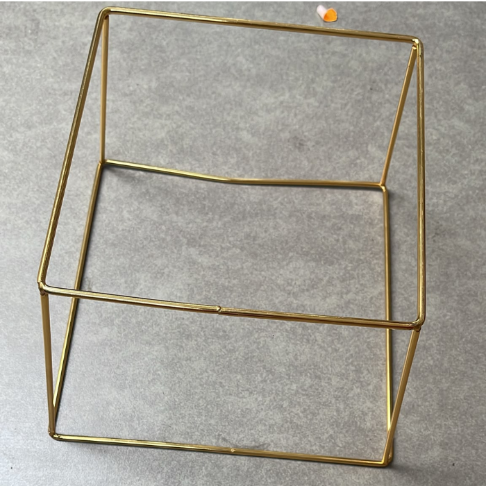 Plateau Miroir avec Poignées Argentées 50x30cm