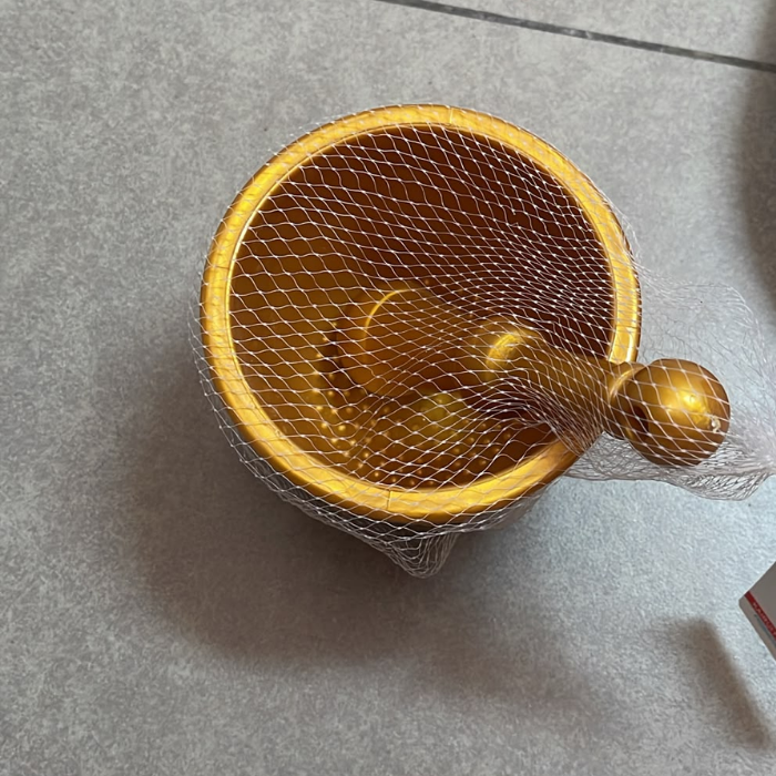 Petit Panier Doré Décoratif