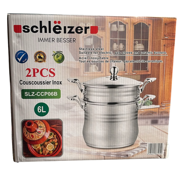 Couscoussier Inox Schleizer 6L