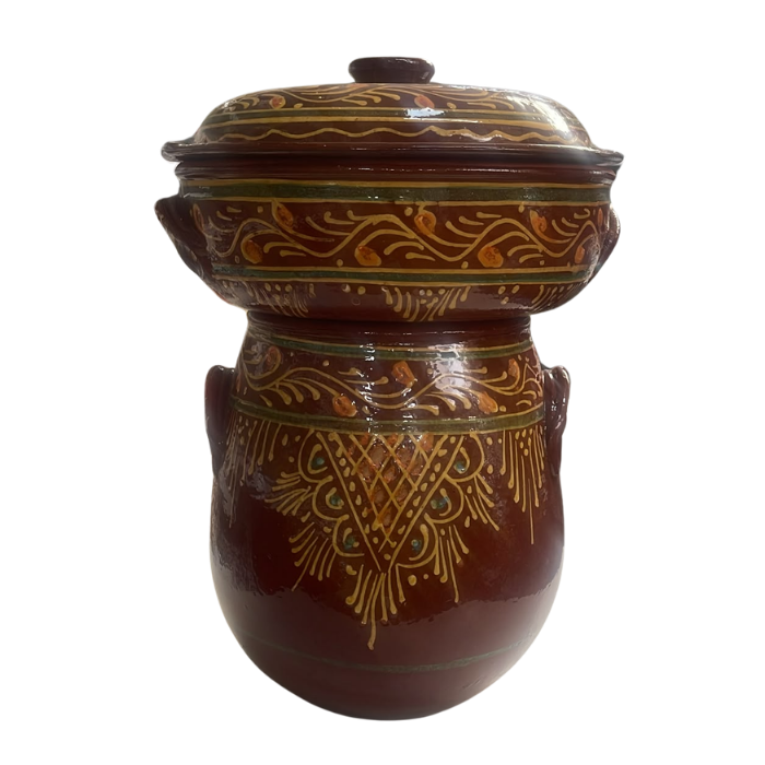 Khabia Jarre de Conservation Décorée 21 cm