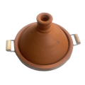 Tajine en Terre Cuite avec Cerclage et Poignées Bois 32 cm
