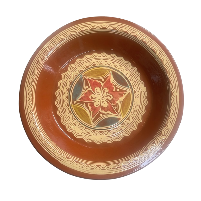 Gsaa Peinte Motif Étoile Florale 30 cm