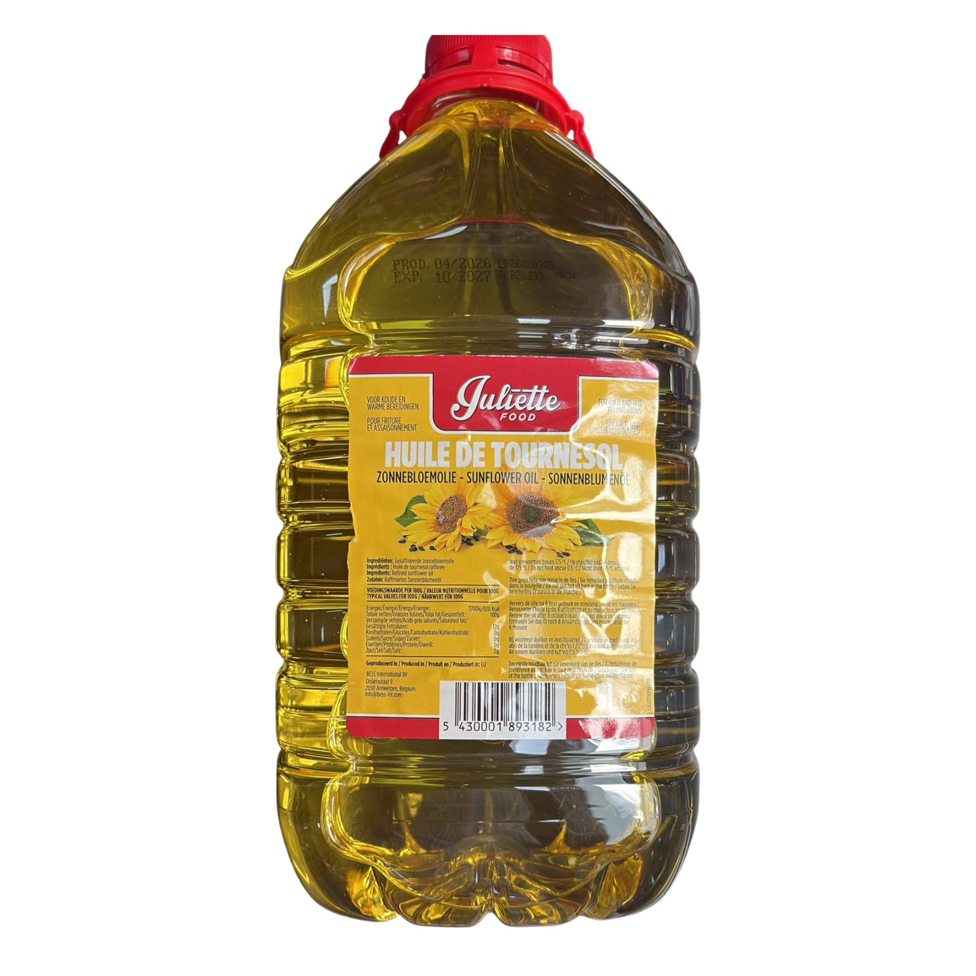 Juliette Food Huile de Tournesol