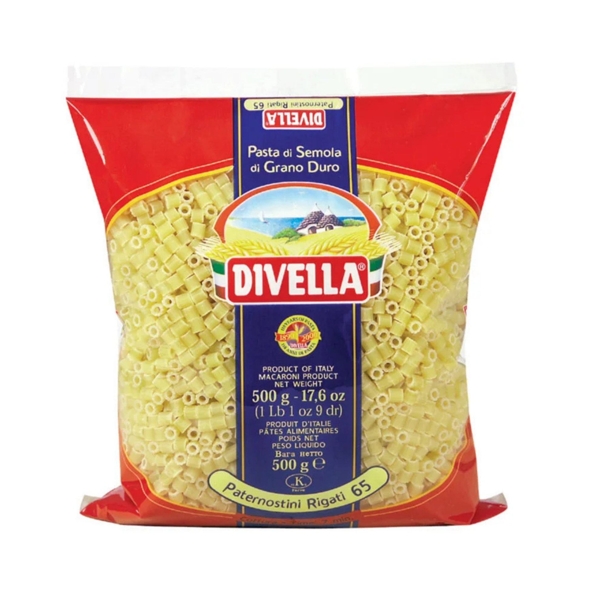 DIVELLA PATERNOSTINI RIGATI 500G