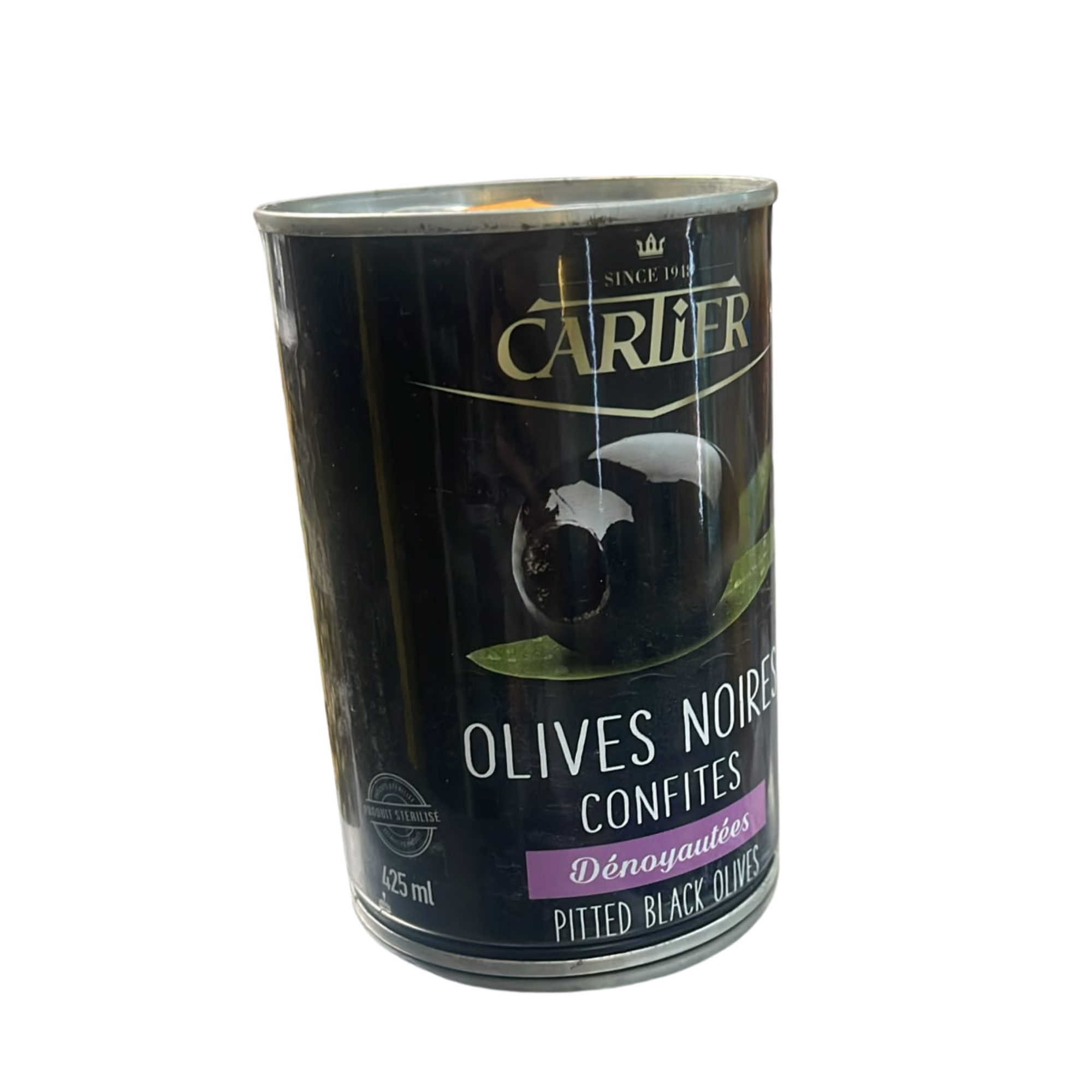 OLIVES NOIRES CONFITES ENTIERES 425ML