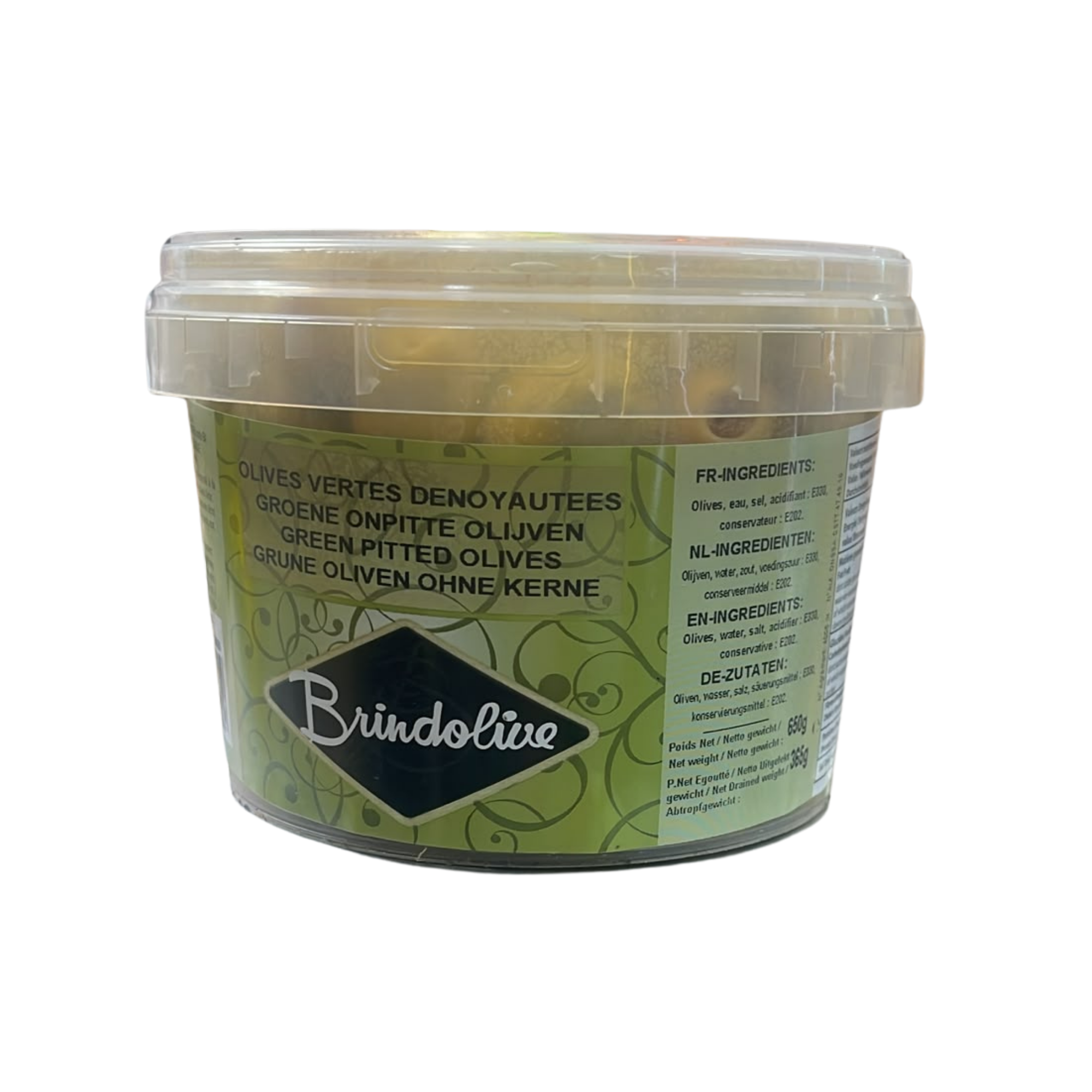 OLIVES VERTES CASSEES 940G