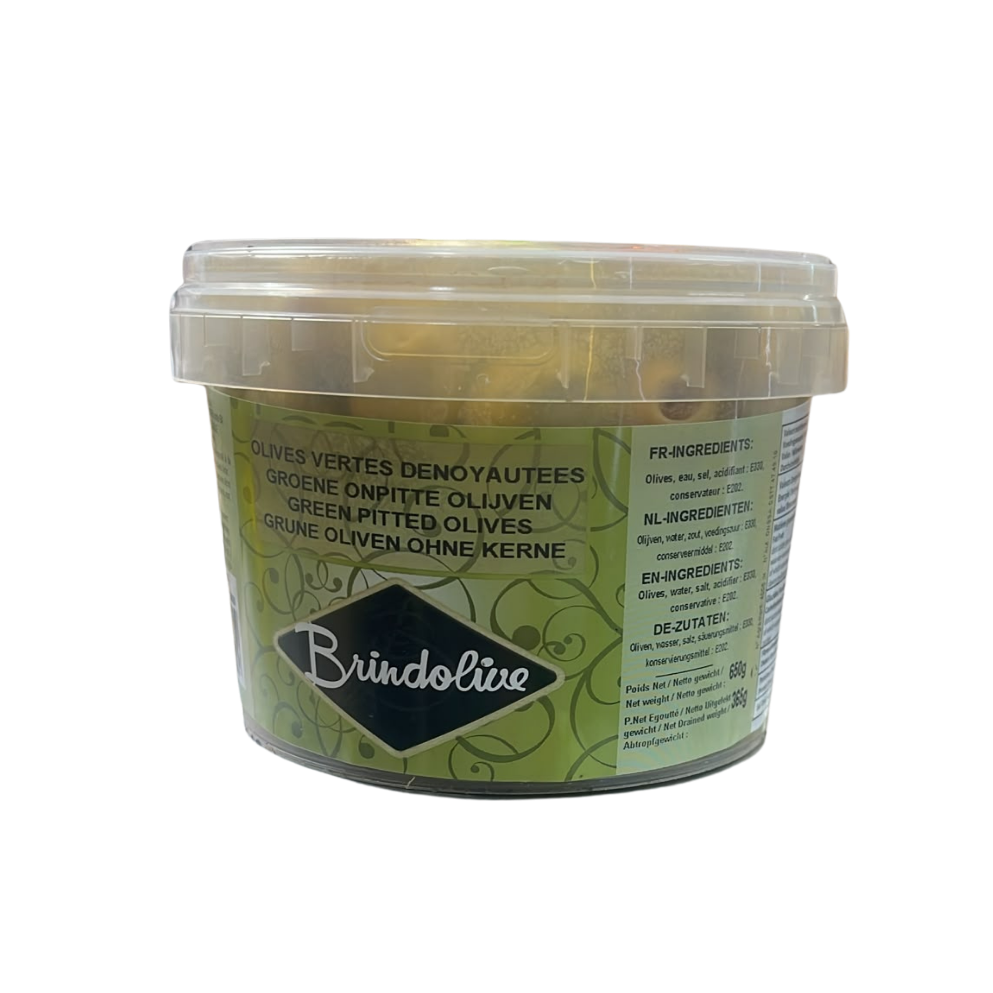 OLIVES VERTES DENOIYAUTEES 620G