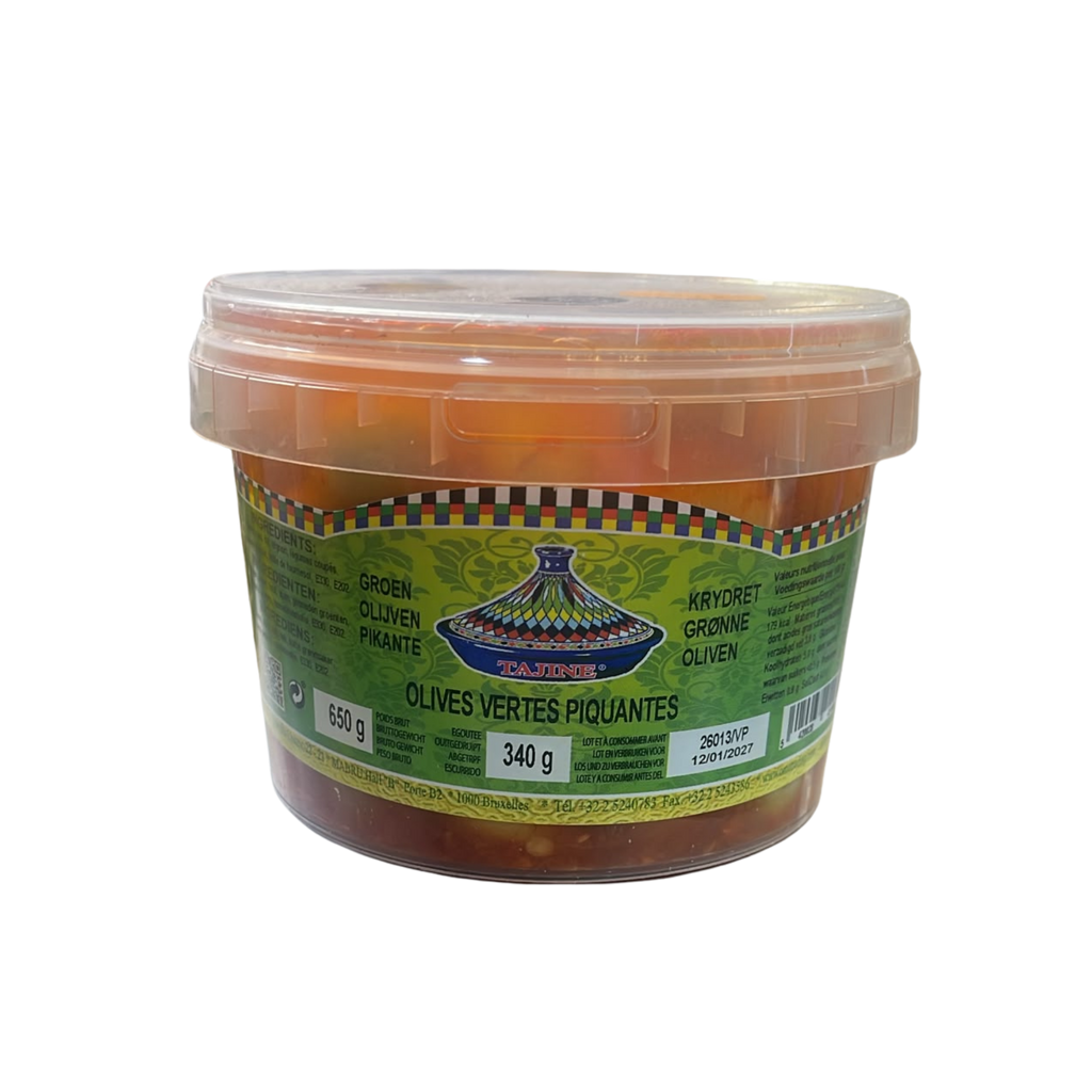 OLIVES VERTES PIQUANTES 620G