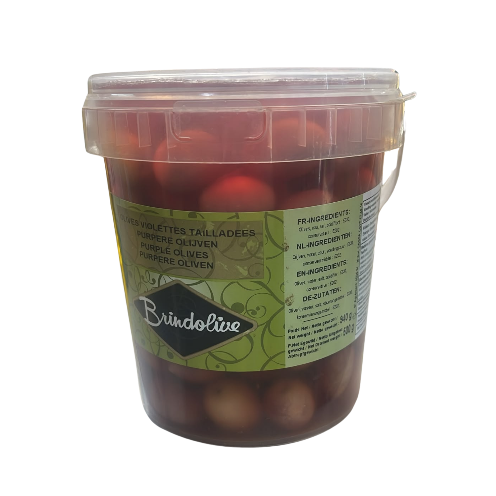 OLIVES VIOLETTES TAILLADEES 940G