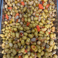 Olive verte piquante cassé