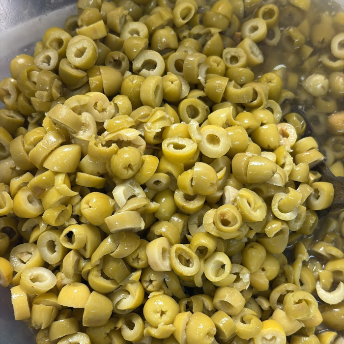 Olive vert rondelles