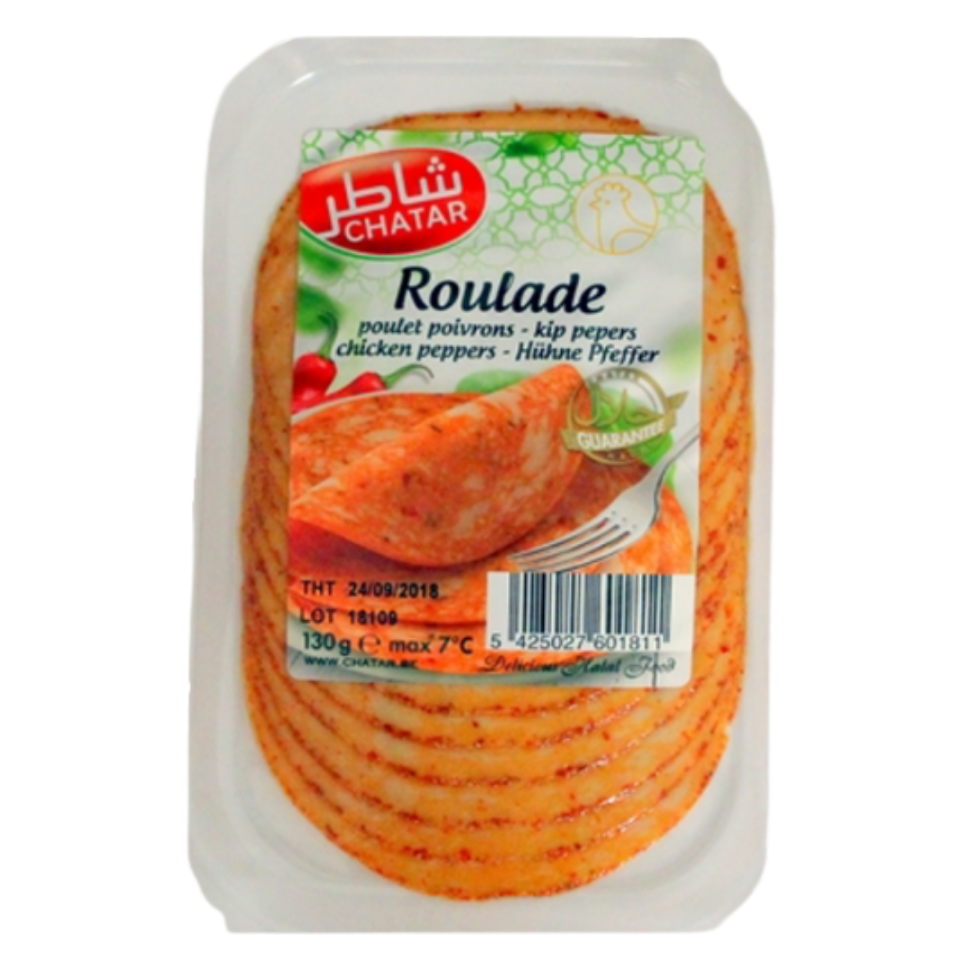 ROULADE POULET POIVRONS  CHATAR 130G