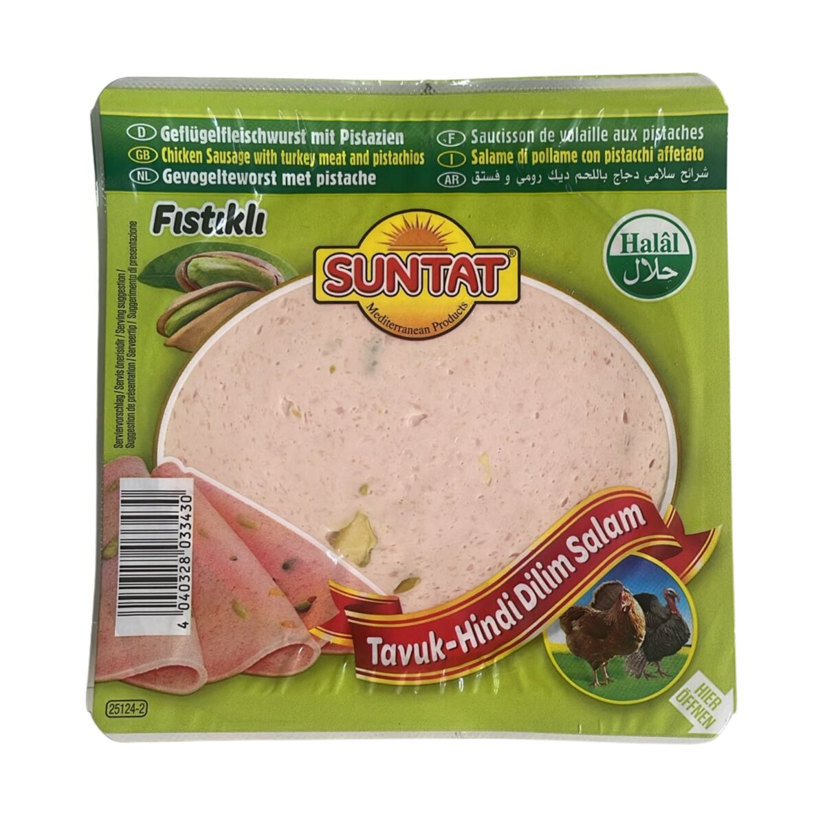 Suntat - Tavuk-Hindi Dilim Salam aux Pistaches